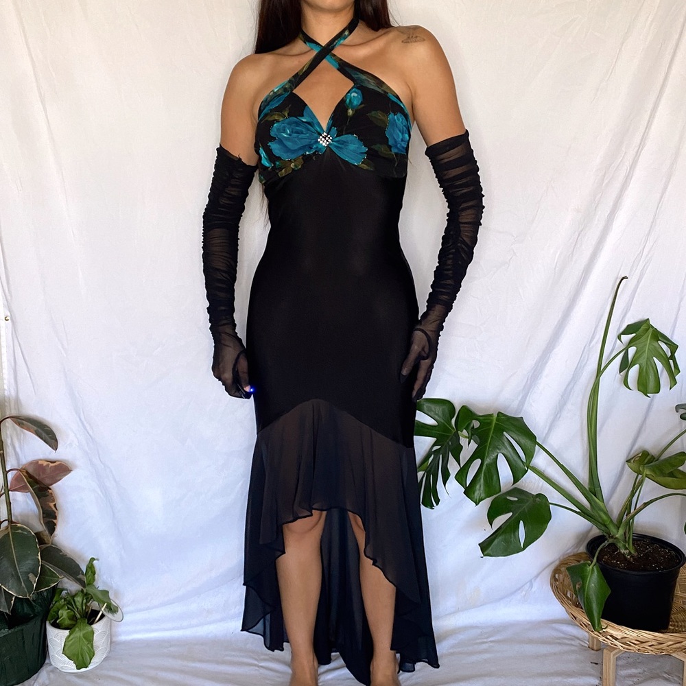 Vintage whimsigoth mermaid formal prom dress gown